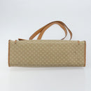 CELINE Macadam Canvas Shoulder Bag PVC Beige Gold Auth gh1092-5