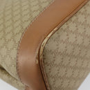 CELINE Macadam Canvas Shoulder Bag PVC Beige Gold Auth gh1093-17
