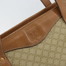 CELINE Macadam Canvas Shoulder Bag PVC Beige Gold Auth gh1093-9