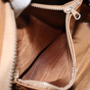 CELINE Macadam Canvas Shoulder Bag PVC Beige Gold Auth gh1093-11