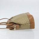 CELINE Macadam Canvas Shoulder Bag PVC Beige Gold Auth gh1093-4