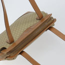 CELINE Macadam Canvas Shoulder Bag PVC Beige Gold Auth gh1093-6