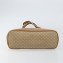 CELINE Macadam Canvas Shoulder Bag PVC Beige Gold Auth gh1093-5