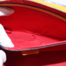 CELINE Hand Bag Leather Yellow Gold Auth gh1094-21