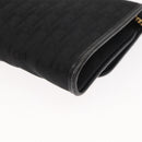 Christian Dior Trotter Canvas Chain Shoulder Bag Black Gold Auth gh1096-16