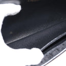 Christian Dior Trotter Canvas Chain Shoulder Bag Black Gold Auth gh1096-11