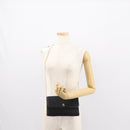 Christian Dior Trotter Canvas Chain Shoulder Bag Black Gold Auth gh1096-21
