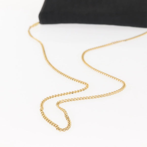 Christian Dior Trotter Canvas Chain Shoulder Bag Black Gold Auth gh1096