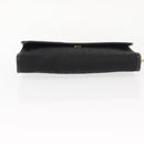 Christian Dior Trotter Canvas Chain Shoulder Bag Black Gold Auth gh1096-5