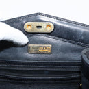 Christian Dior Shoulder Bag Leather Black Gold Auth gh1097-11
