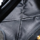 Christian Dior Shoulder Bag Leather Black Gold Auth gh1097-12