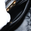 Christian Dior Shoulder Bag Leather Black Gold Auth gh1097-20