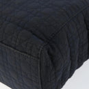 Christian Dior Canage Hand Bag Nylon Navy Gold Auth gh1098-14