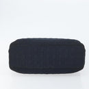 Christian Dior Canage Hand Bag Nylon Navy Gold Auth gh1098-5