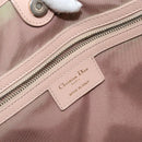 Christian Dior Canage Tote Bag Coated Canvas Pink Gold Auth gh1099-18