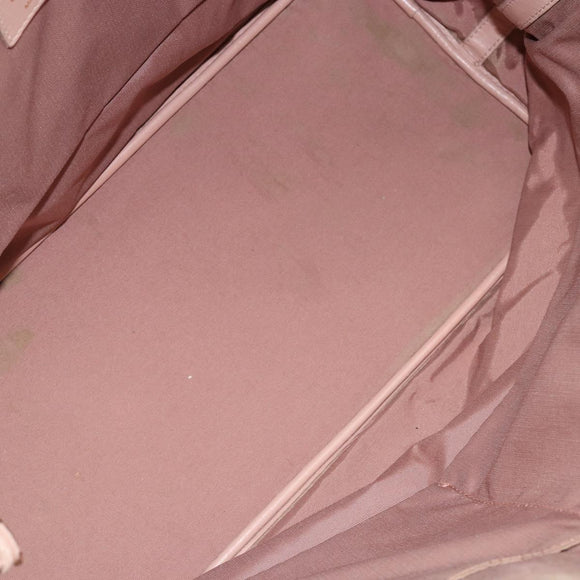 Christian Dior Canage Tote Bag Coated Canvas Pink Gold Auth gh1099