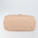 Christian Dior Canage Tote Bag Coated Canvas Pink Gold Auth gh1099-5