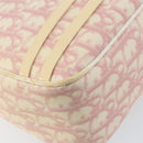 Christian Dior Trotter Canvas Shoulder Bag PVC Pink Silver Auth gh1100-14