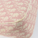 Christian Dior Trotter Canvas Shoulder Bag PVC Pink Silver Auth gh1100-16