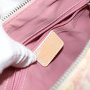 Christian Dior Trotter Canvas Shoulder Bag PVC Pink Silver Auth gh1100-17