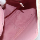 Christian Dior Trotter Canvas Shoulder Bag PVC Pink Silver Auth gh1100-11
