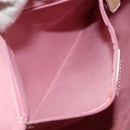 Christian Dior Trotter Canvas Shoulder Bag PVC Pink Silver Auth gh1100-20