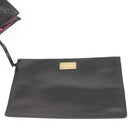 Salvatore Ferragamo Vala Chain Tote Bag Leather Black Gold Auth gh1102-19