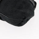 Salvatore Ferragamo Gancini Tote Bag Canvas Black Silver Auth gh1104-11