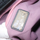 Salvatore Ferragamo Gancini Tote Bag Canvas Black Silver Auth gh1104-16