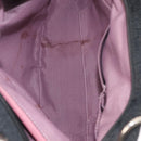 Salvatore Ferragamo Gancini Tote Bag Canvas Black Silver Auth gh1104-17