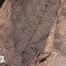 Salvatore Ferragamo Gancini Tote Bag Suede Beige Silver Auth gh1105-11