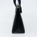 Salvatore Ferragamo Vala Hand Bag Leather Navy Gold Auth gh1106-4