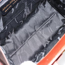 Salvatore Ferragamo Vala Hand Bag Leather 2way Brown Gold Auth gh1108-11