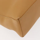 Salvatore Ferragamo Shoulder Bag Leather Beige Gold Auth gh1110-15