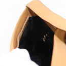 Salvatore Ferragamo Shoulder Bag Leather Beige Gold Auth gh1110-19