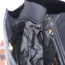 Salvatore Ferragamo Shoulder Bag Leather Black Gold Auth gh1111-18