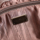 Salvatore Ferragamo Gancini Shoulder Bag Leather 2way Champagne Gold Auth gh1114-19