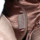 Salvatore Ferragamo Gancini Shoulder Bag Leather 2way Champagne Gold Auth gh1114-12