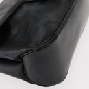 Salvatore Ferragamo Vala Shoulder Bag Leather Black Silver Auth gh1115-8