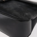 Salvatore Ferragamo Vala Shoulder Bag Leather Black Silver Auth gh1115-15