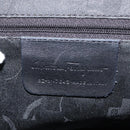 Salvatore Ferragamo Vala Shoulder Bag Leather Black Silver Auth gh1115-12