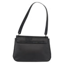 Salvatore Ferragamo Vala Shoulder Bag Leather Black Silver Auth gh1115-2