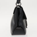 Salvatore Ferragamo Vala Shoulder Bag Leather Black Silver Auth gh1115-4