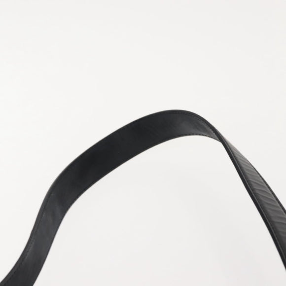 Salvatore Ferragamo Vala Shoulder Bag Leather Black Silver Auth gh1115