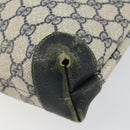 GUCCI GG Supreme Sherry Line Tote Bag PVC Navy Gold 002 983 0163 Auth gh1118-8