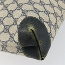 GUCCI GG Supreme Sherry Line Tote Bag PVC Navy Gold 002 983 0163 Auth gh1118-17