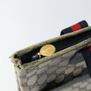 GUCCI GG Supreme Sherry Line Tote Bag PVC Navy Gold 002 983 0163 Auth gh1118-10