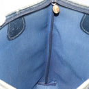 GUCCI GG Supreme Sherry Line Tote Bag PVC Navy Gold 002 983 0163 Auth gh1118-20