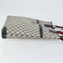 GUCCI GG Supreme Sherry Line Tote Bag PVC Navy Gold 002 983 0163 Auth gh1118-3