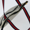 GUCCI GG Supreme Sherry Line Tote Bag PVC Navy Gold 002 983 0163 Auth gh1118-6